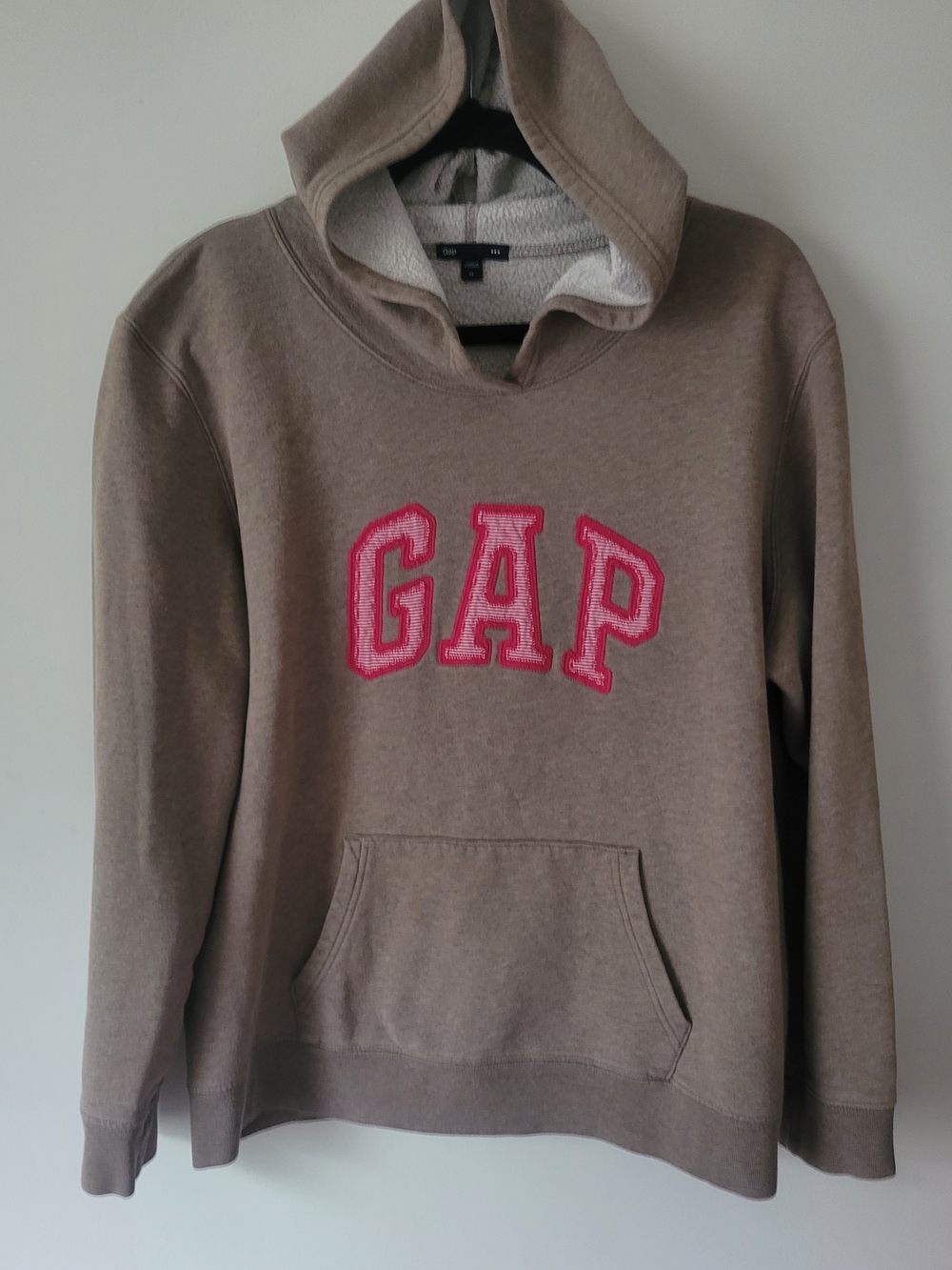 Vintage GAP Arch Logo Hoodie Brown Y2K Size XL